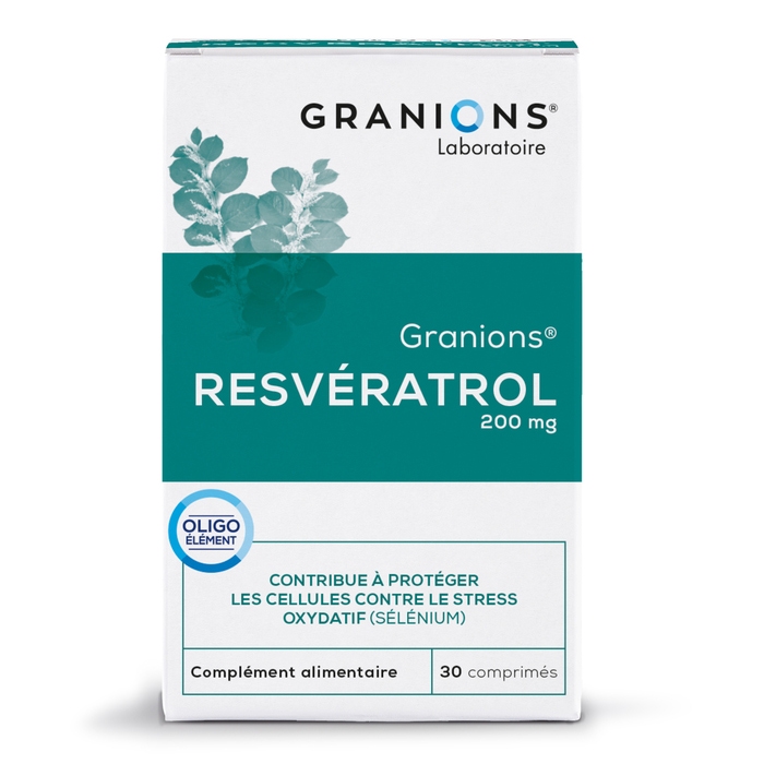 Granions Resvératrol 200 mg - 30 gélules - Titré à 90 % - Antioxydant