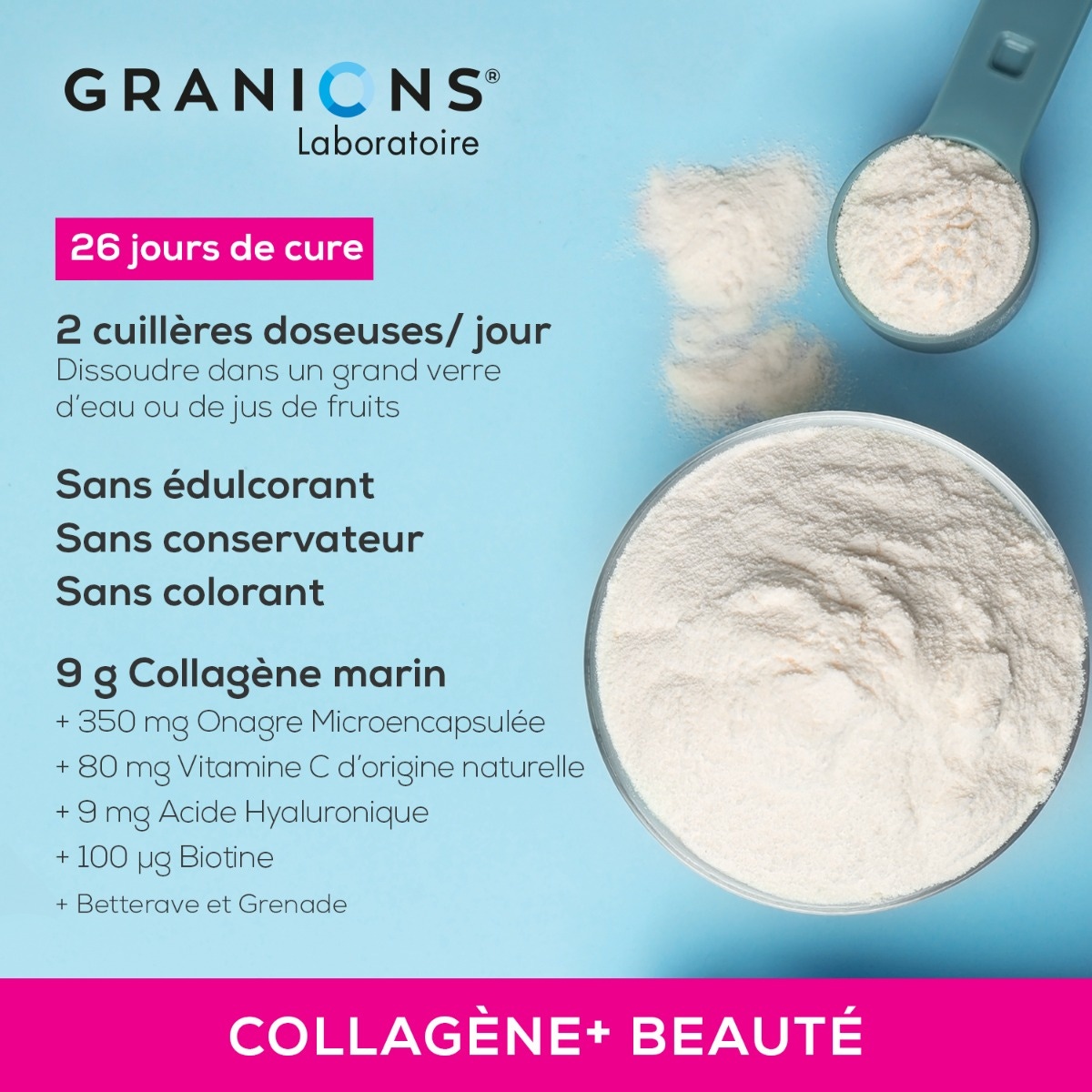Collagène+ goût fruits rouges - informations