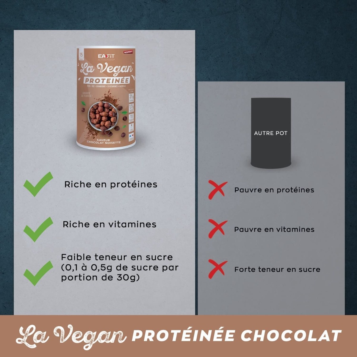 EAFIT La Vegan protéinée - riche en vitamines