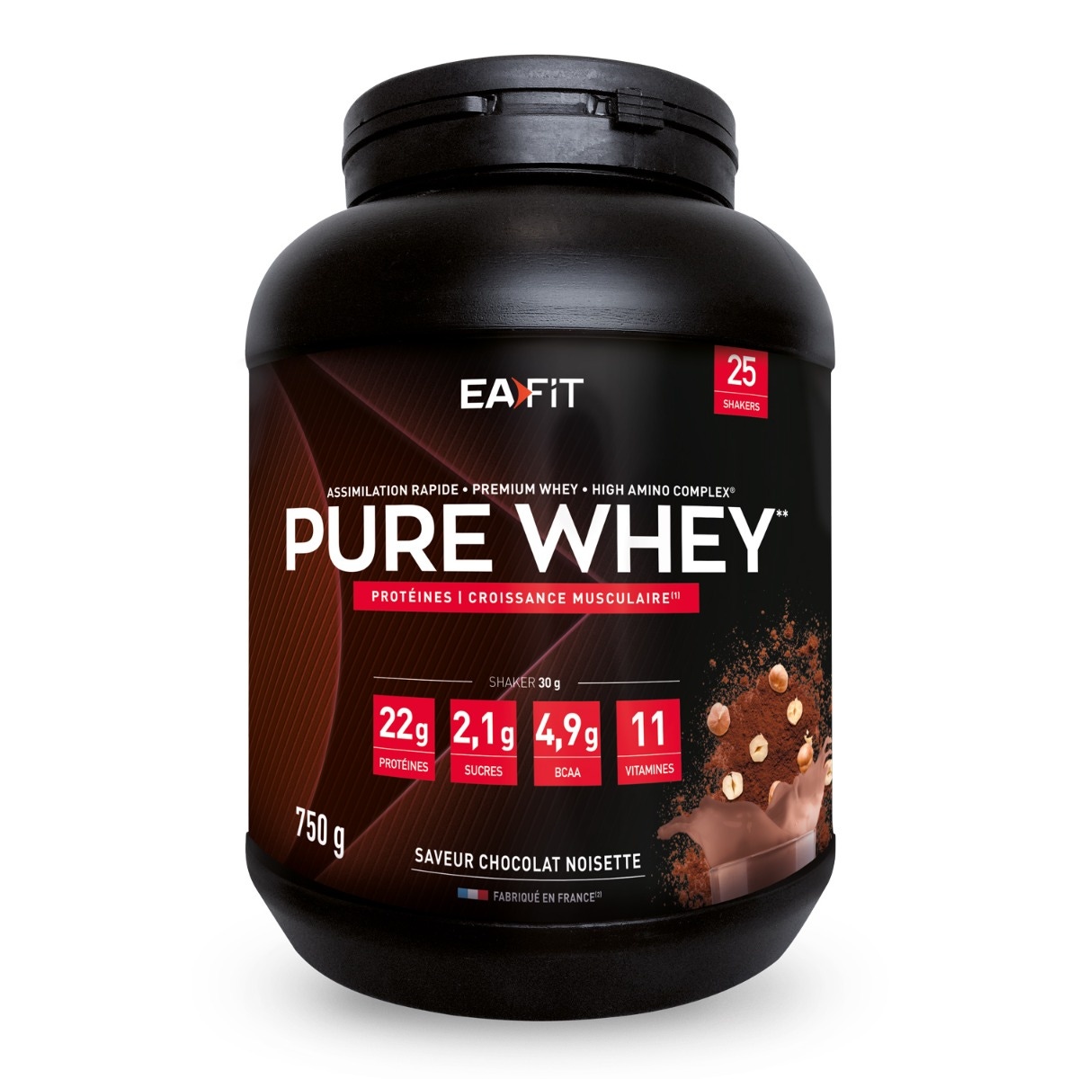 EAFIT Pure Whey Chocolat Noisette 750gr