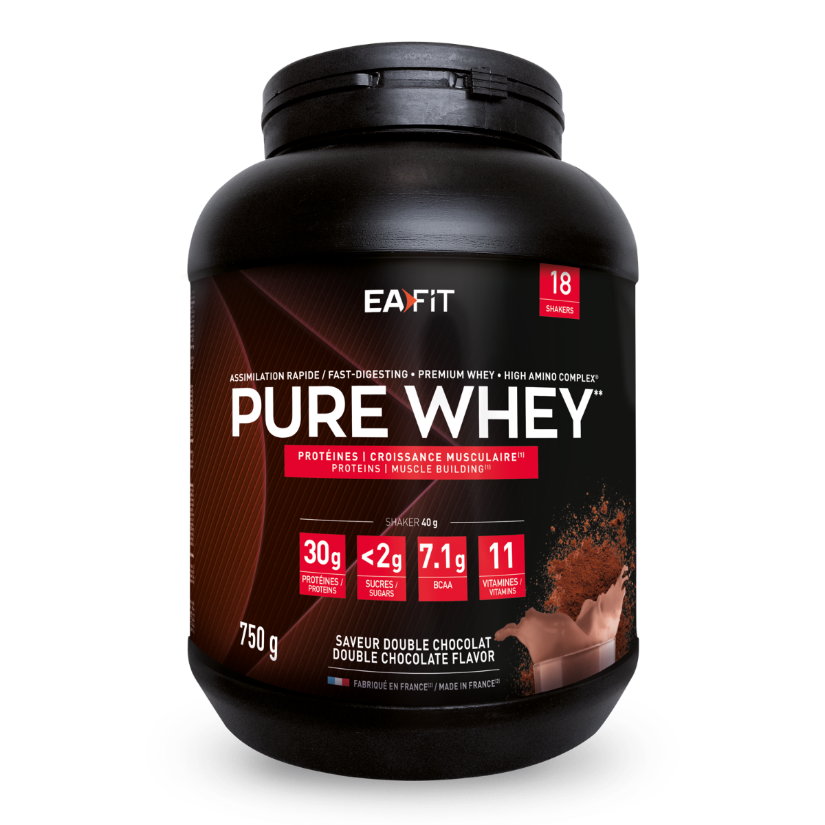 EAFIT Pure Whey - Nouveau pack 2018 -  Prise de muscle sec !