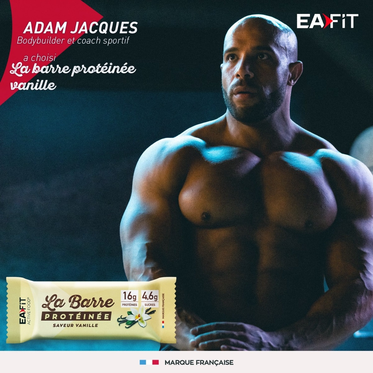 EAFIT la barre protéinée vanille - Adam Jacques