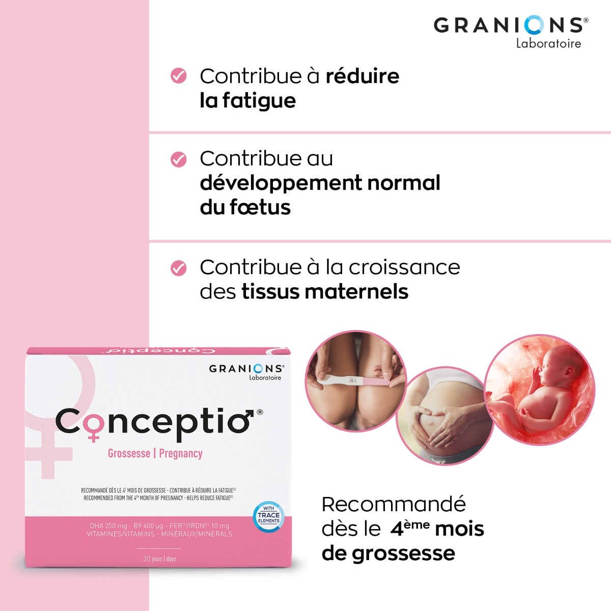 Conceptio Grossesse - 30 capsules + 30 gélules