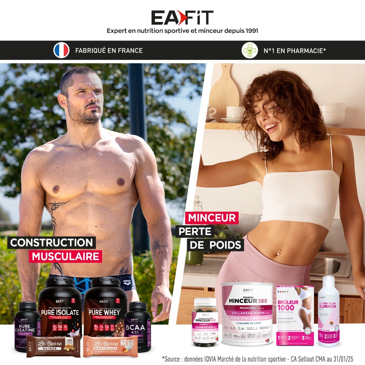 EAFIT Pure Créatine 300 g poudre