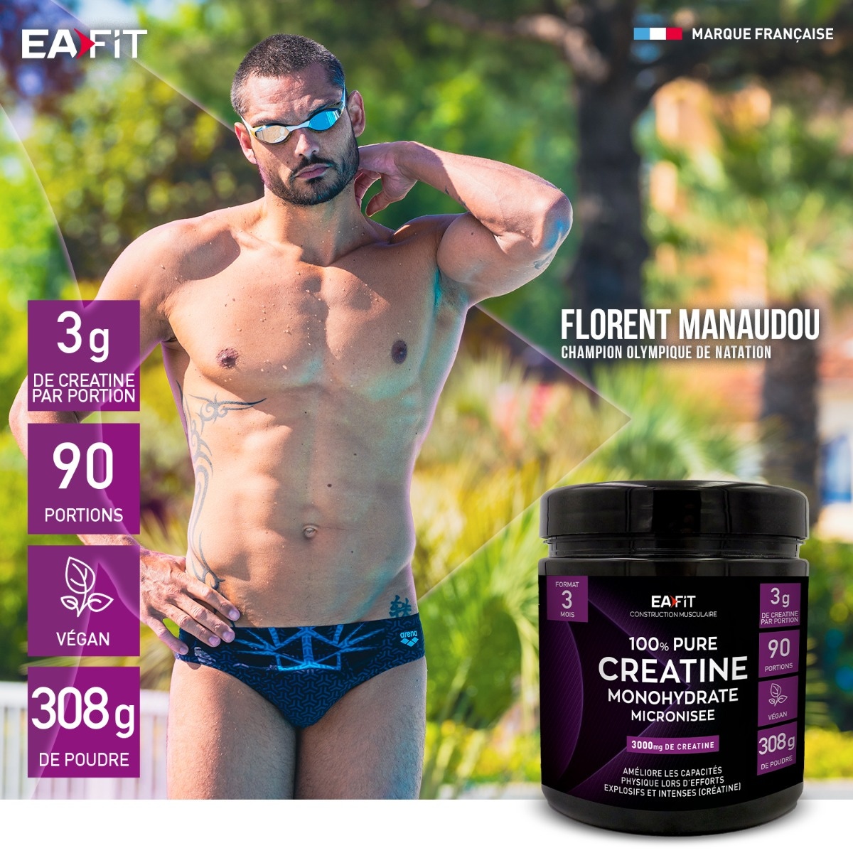 EAFIT Pure Créatine 300 g poudre