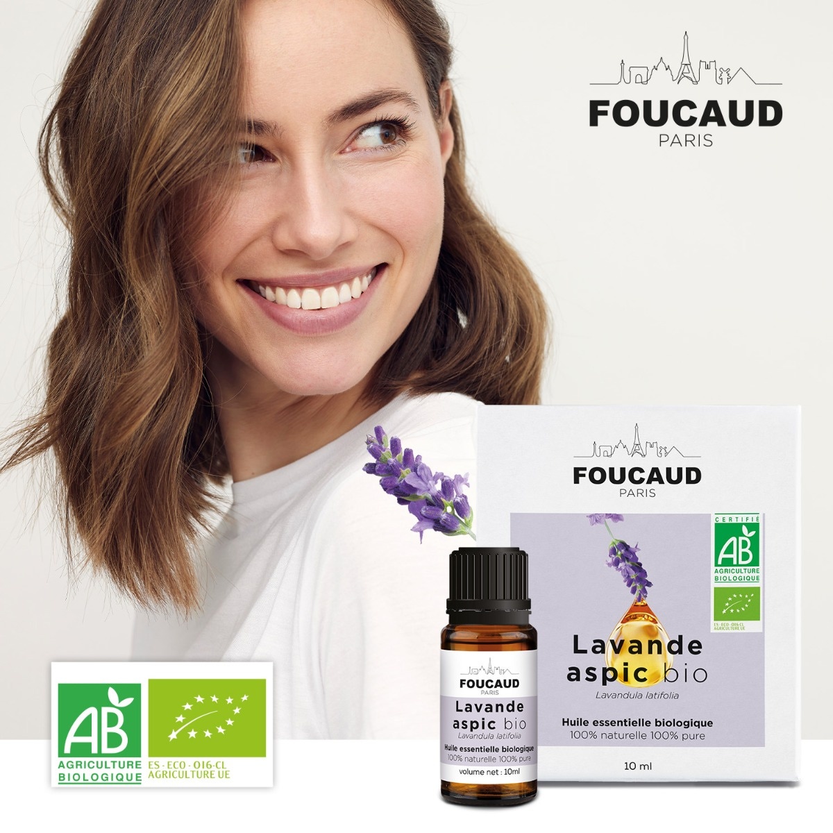 Foucaud - huile essentielle - Lavande Aspic- Lavandula latifolia - bio