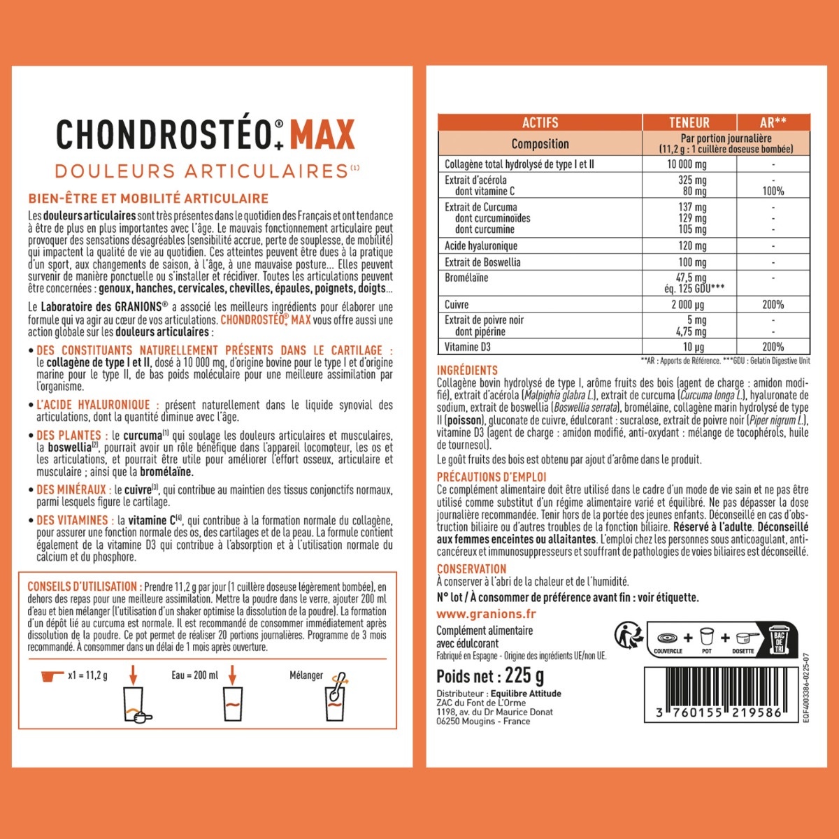 GRANIONS - Chondrostéo+ Max 