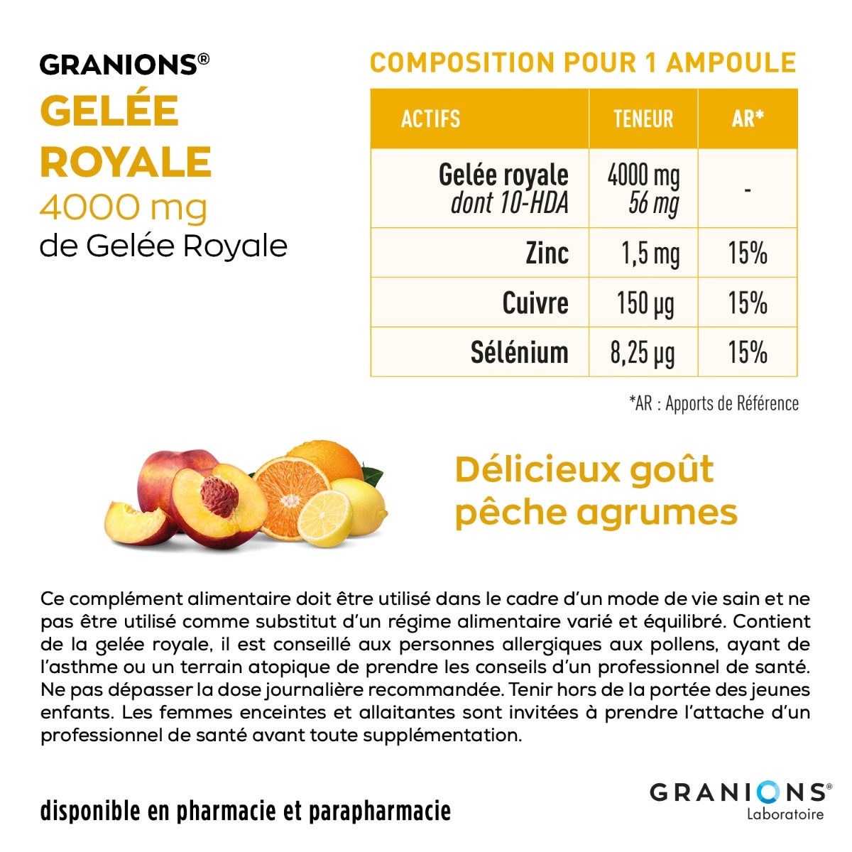 Gelée Royale 4000mg composition
