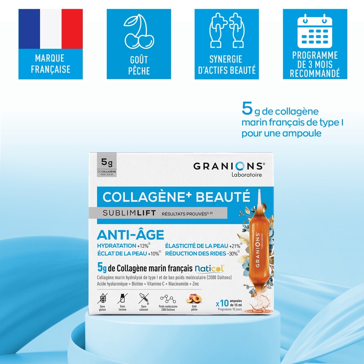 Collagène marin type 1 ampoule