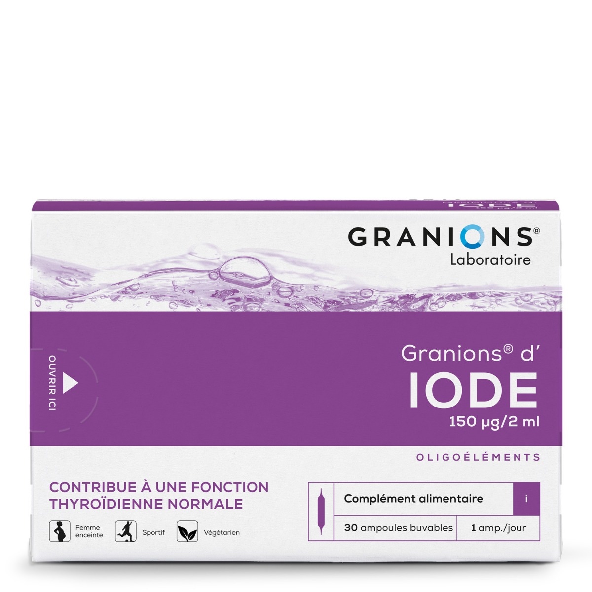Granions d'Iode 
Contribue à l'activité thyroidienne
