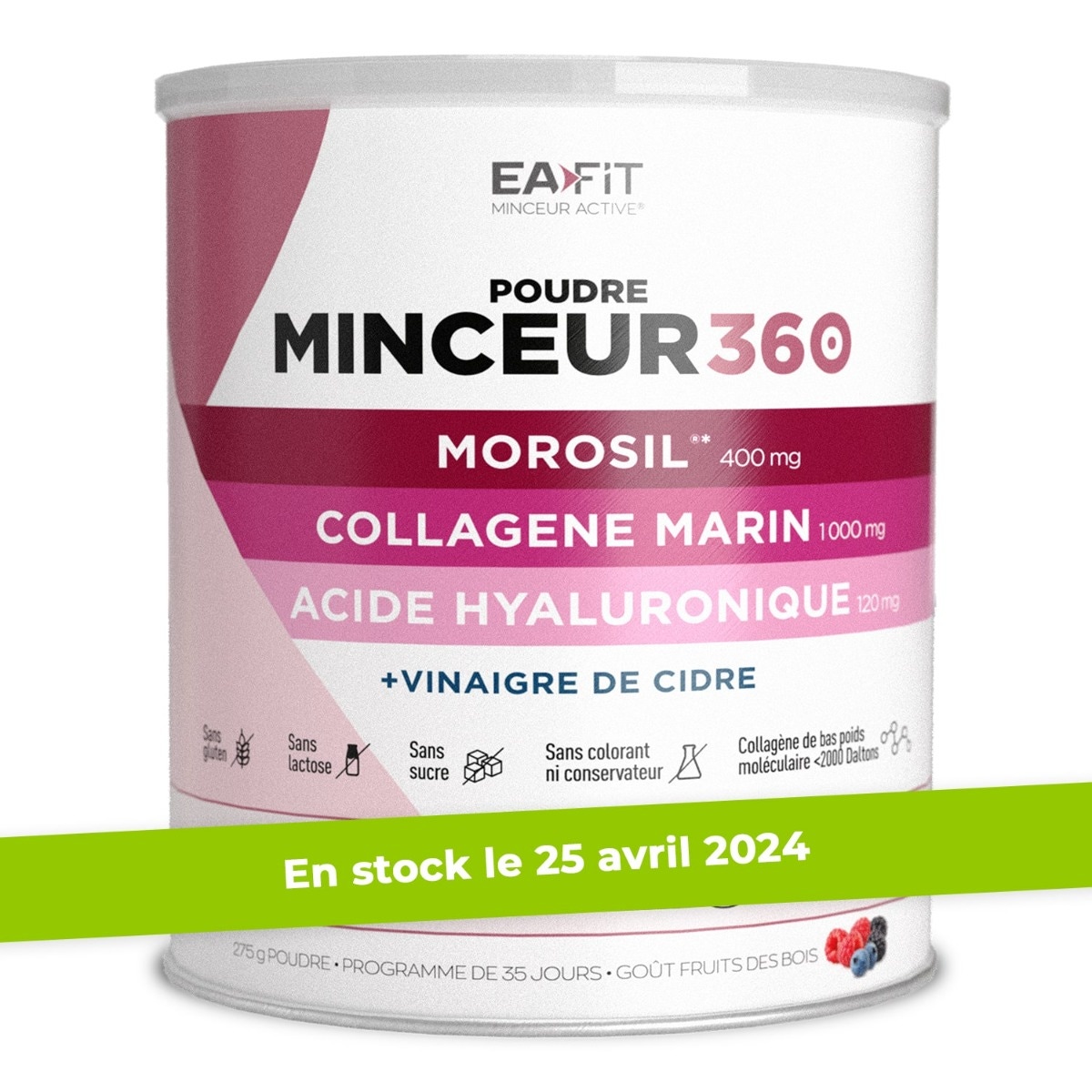 eafit poudre minceur 360 morosil collagene acide hyaluronique