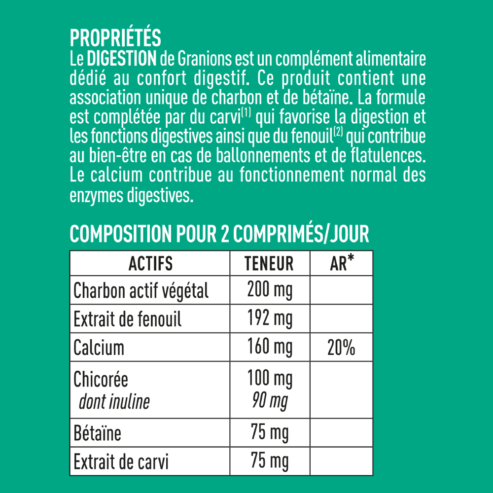 Digestion - 60 comprimés