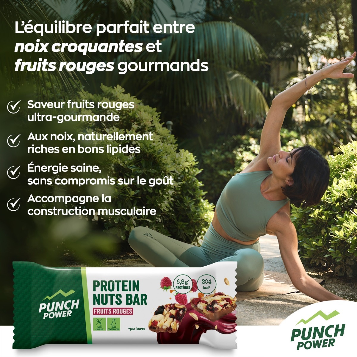 Punch Power - Barre protéinée noix & fruits rouges 