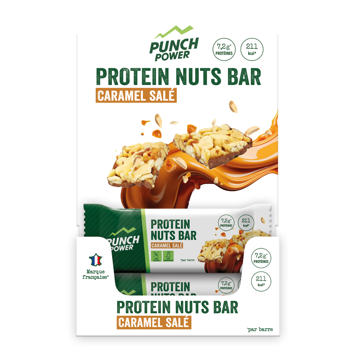 PUNCH POWER - Barre Noix & Miel 