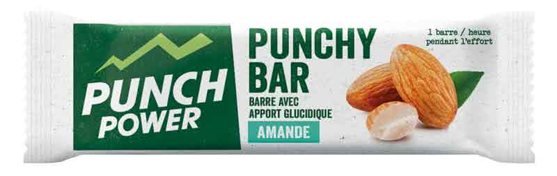 Barre énergétique Punch Power - Punchybar saveur Amande - Texture moelleuse, ne colle pas aux doigts.