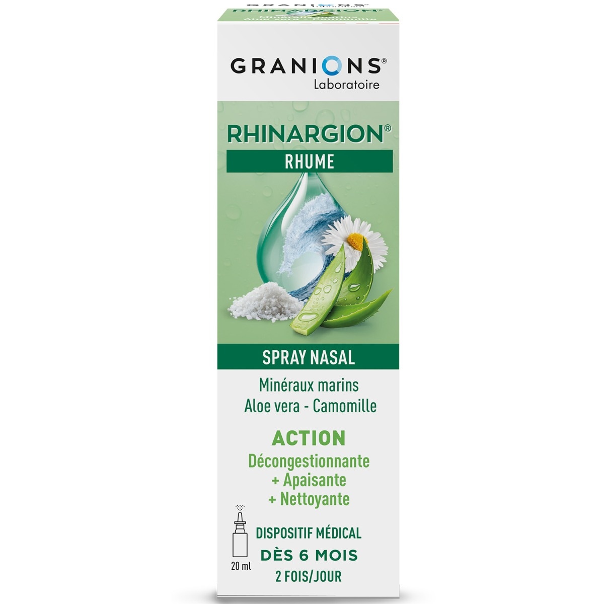 GRANIONS Rhinargion - Spray nasal décongestionnant et apaisant
