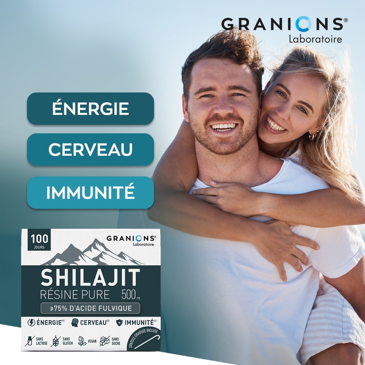 GRANIONS - Shilajit résine pure 500mg