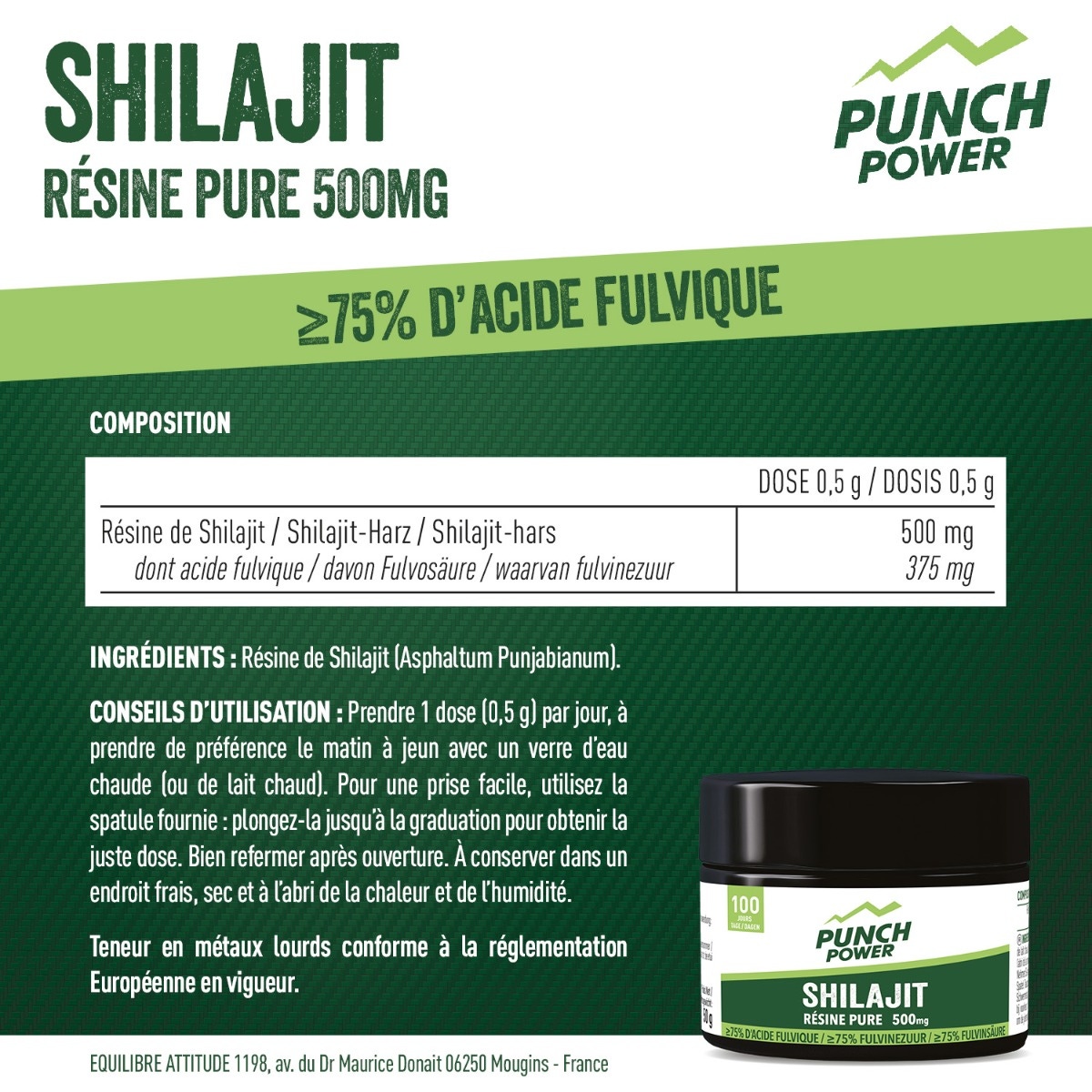 Punch Power - Shilajit Résine