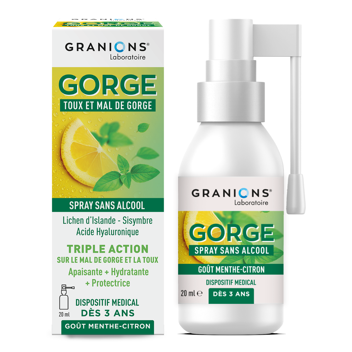 Granions Spray Gorge Toux et mal de gorge