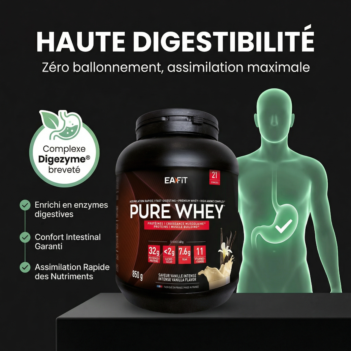 EAFIT - Pure Whey - Haute Digestibilité